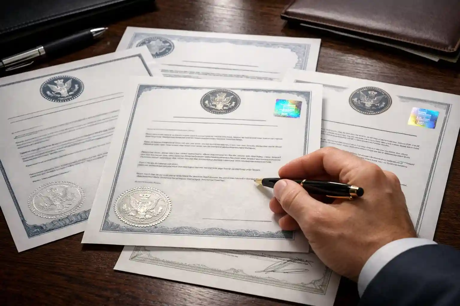 Documento oficial con sellos de regulación y licencias de apuestas